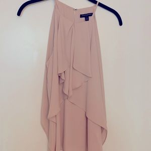 Banana Republic blush sleeveless blouse.